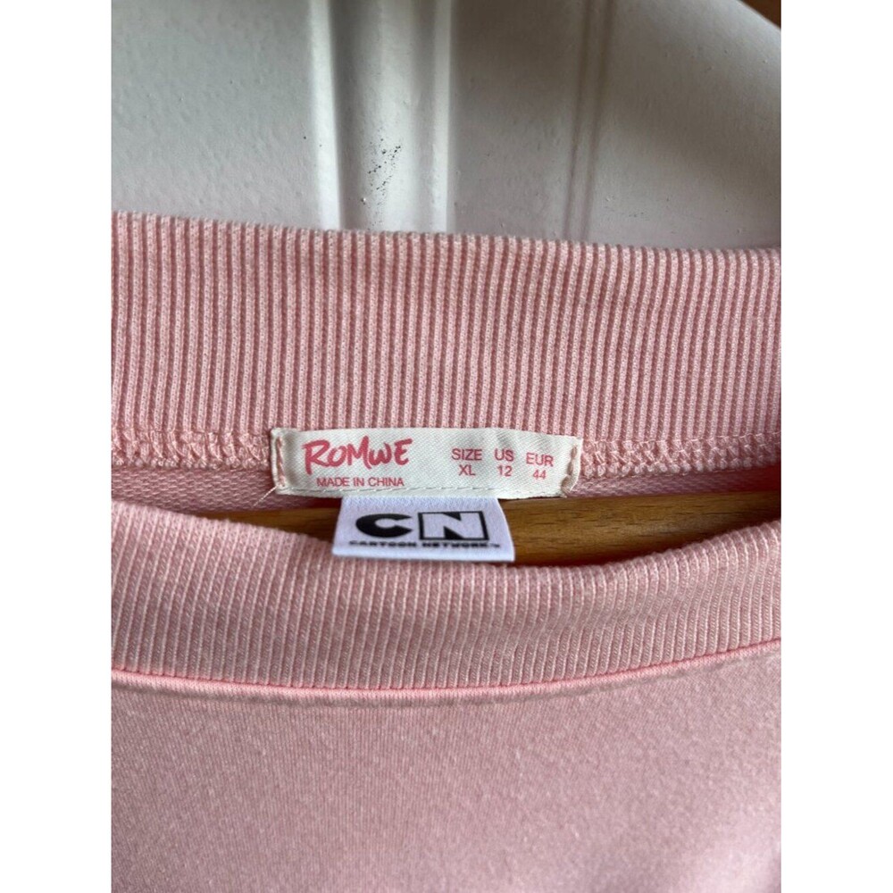 Romwe Powerpuff Girls Blossom Sweatshirt XL Pink Y2K Graphic Top - Picture 2 of 2